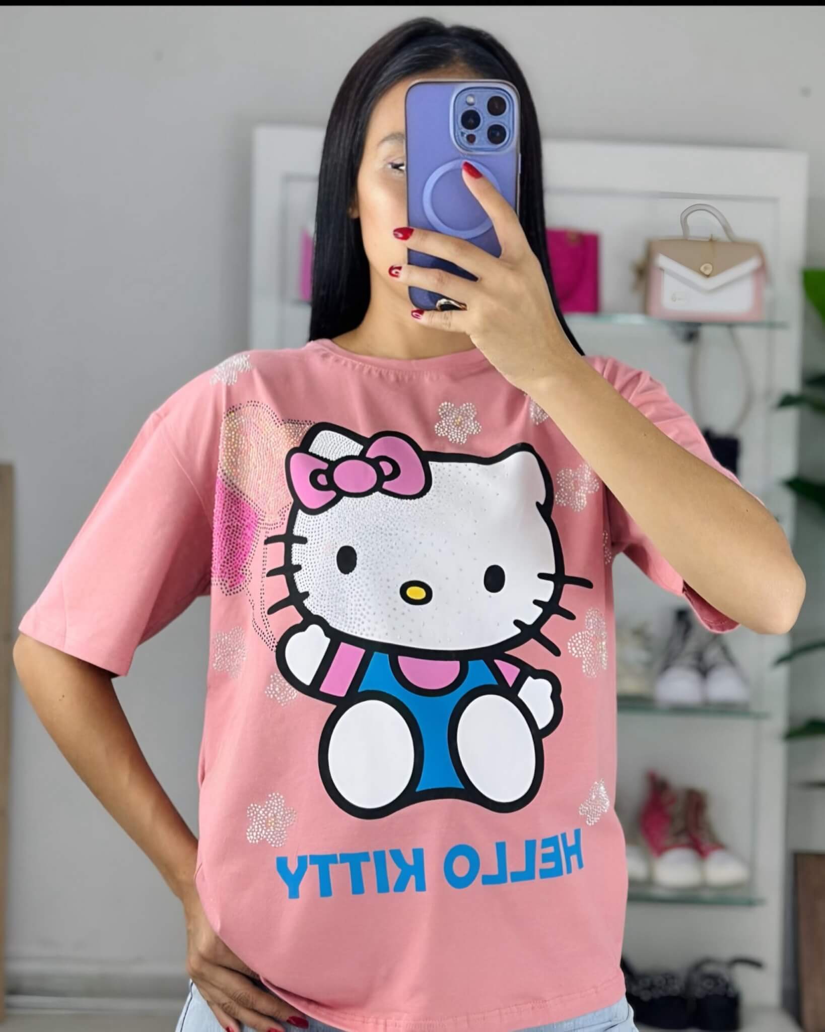 Blusa Kitty Rosa