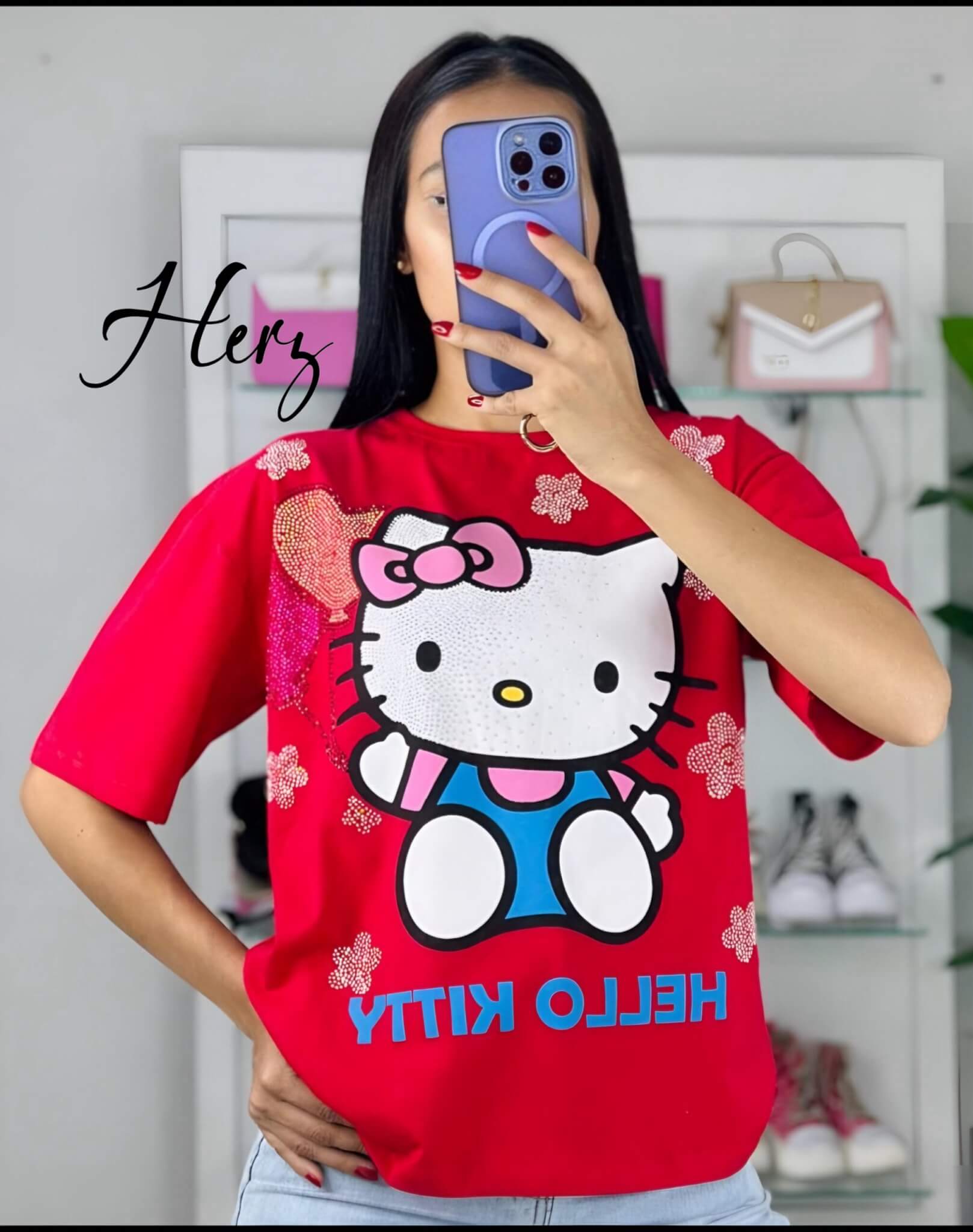 Blusa Kitty roja